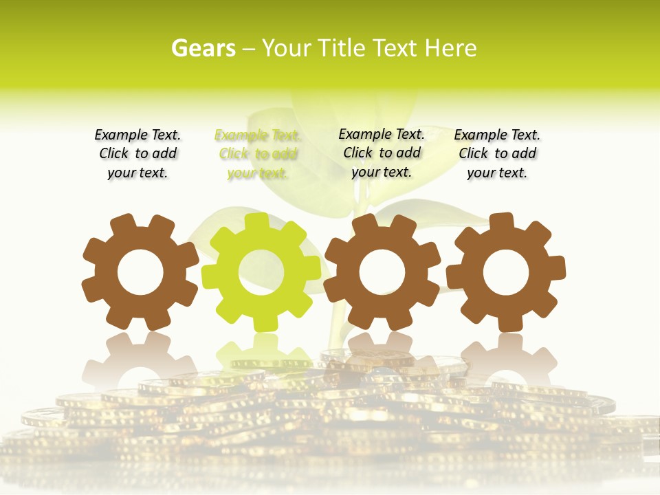 Home Metal Gold PowerPoint Template