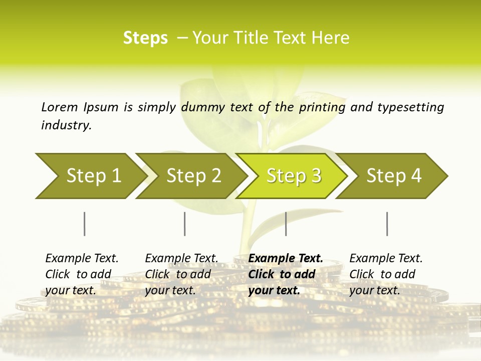 Home Metal Gold PowerPoint Template
