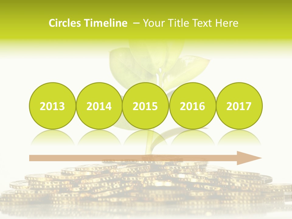 Home Metal Gold PowerPoint Template