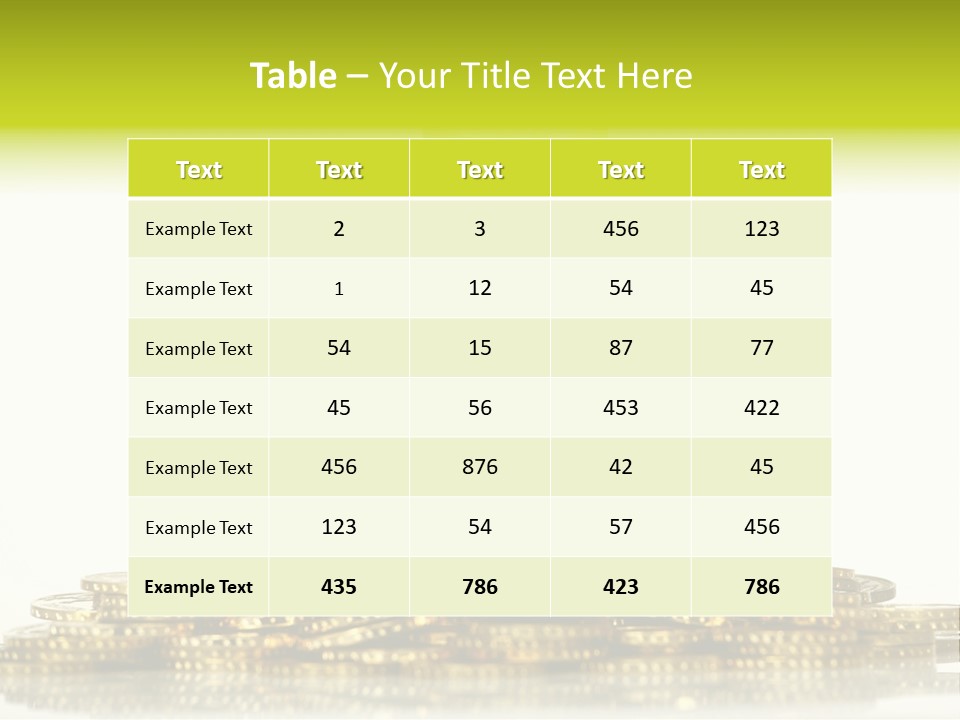 Home Metal Gold PowerPoint Template