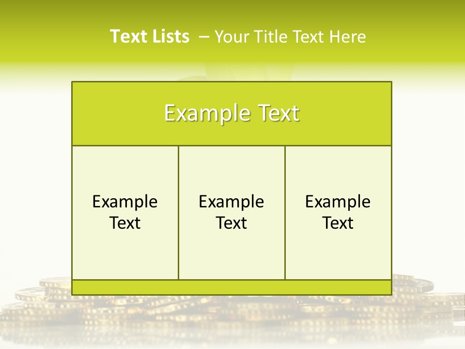 Home Metal Gold PowerPoint Template