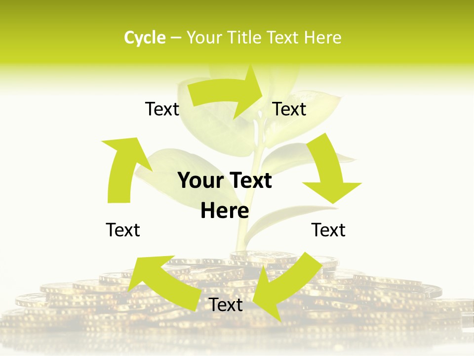 Home Metal Gold PowerPoint Template