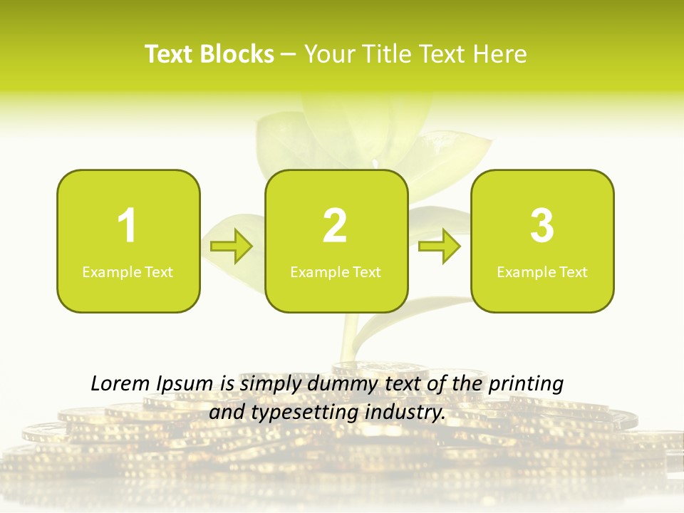 Home Metal Gold PowerPoint Template