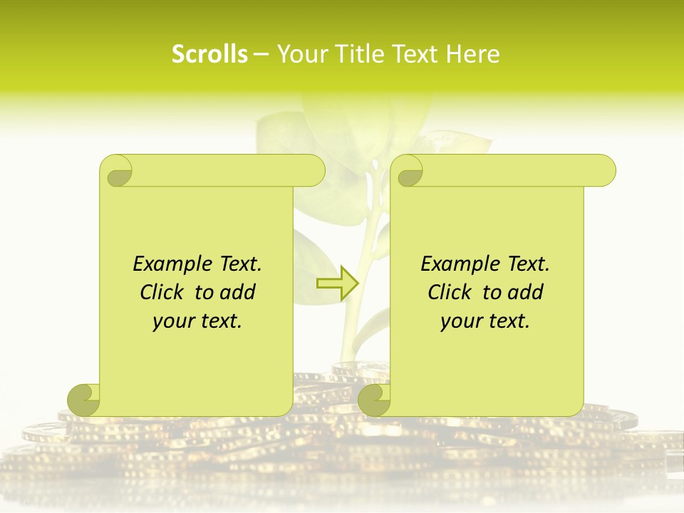 Home Metal Gold PowerPoint Template