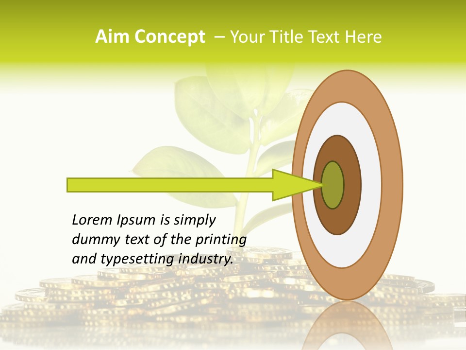 Home Metal Gold PowerPoint Template