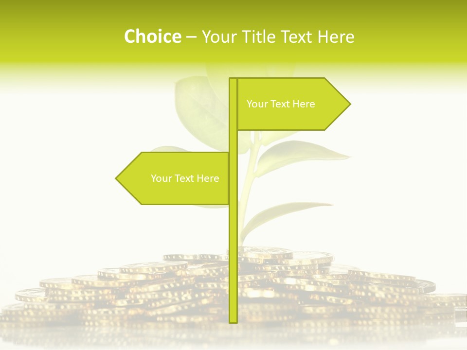 Home Metal Gold PowerPoint Template