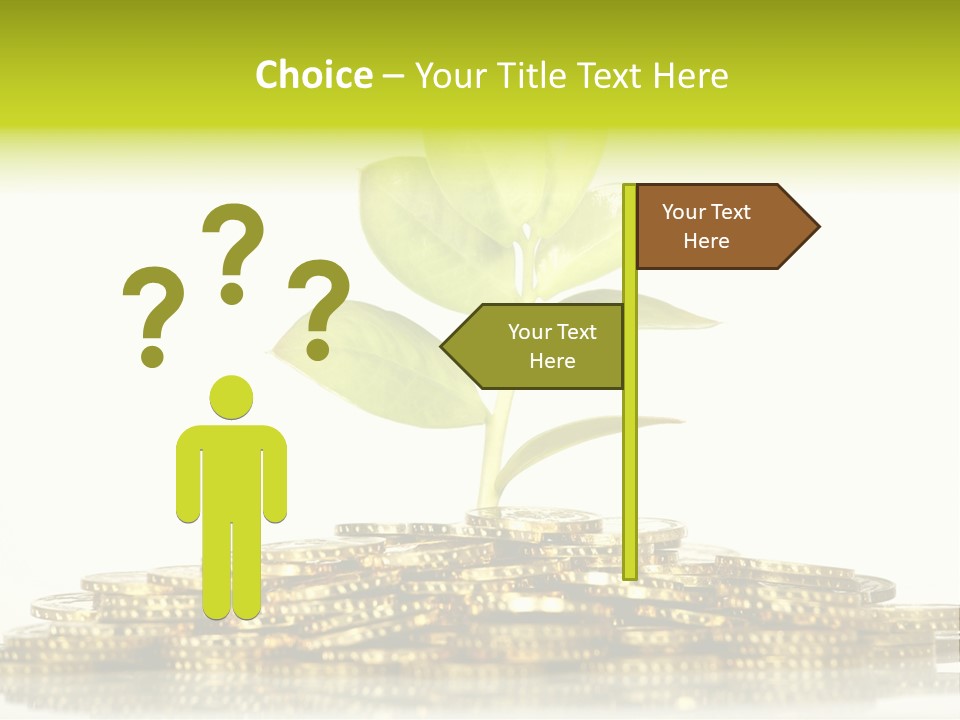 Home Metal Gold PowerPoint Template