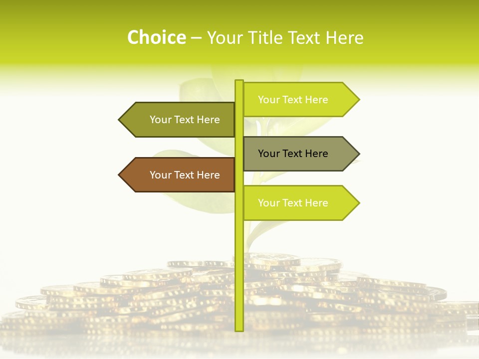 Home Metal Gold PowerPoint Template