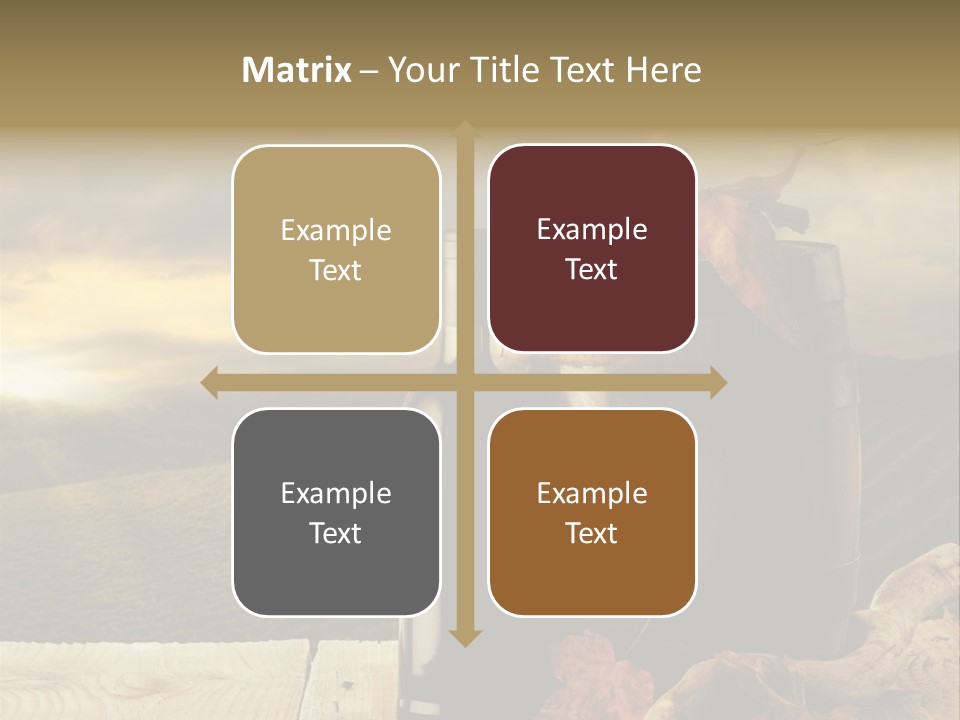 Vineyard Wooden Old Wood PowerPoint Template