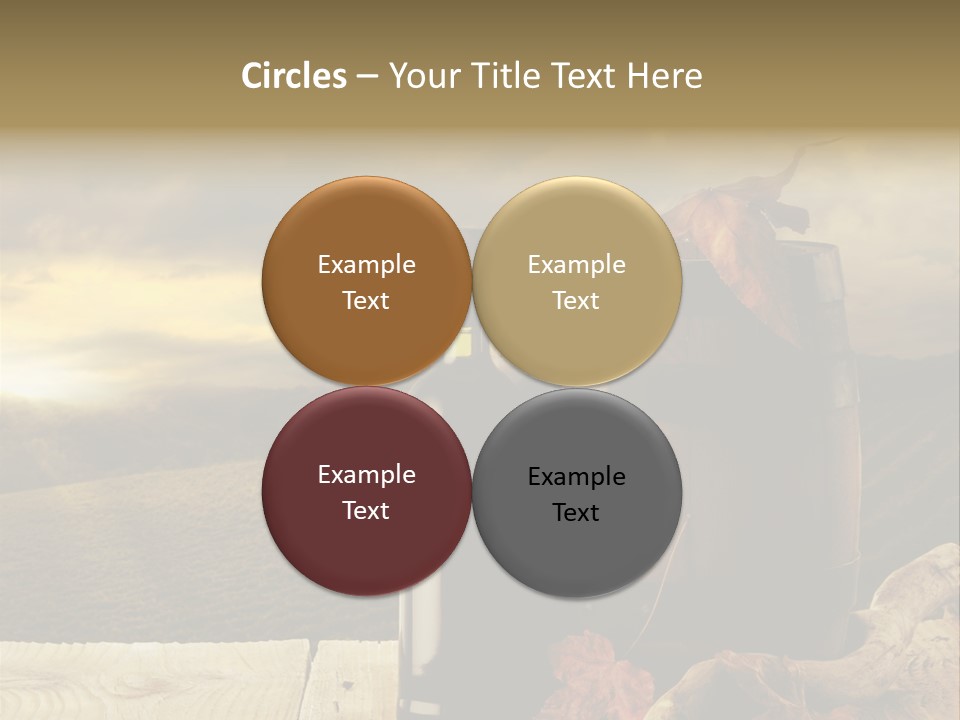 Vineyard Wooden Old Wood PowerPoint Template