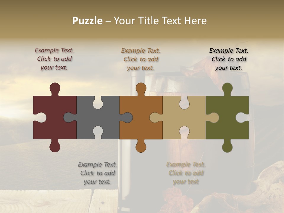 Vineyard Wooden Old Wood PowerPoint Template