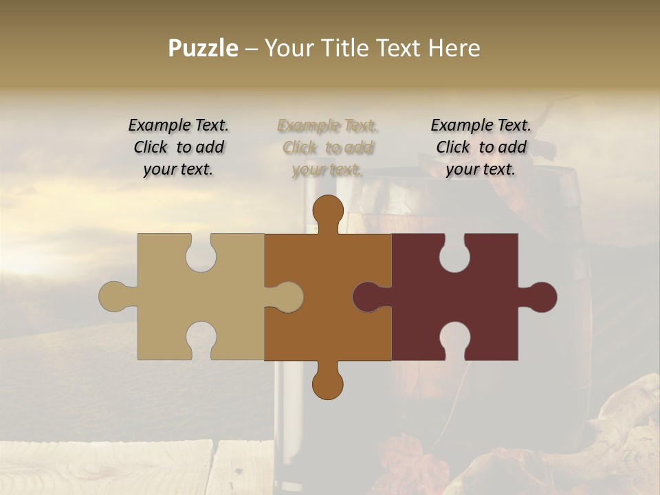 Vineyard Wooden Old Wood PowerPoint Template