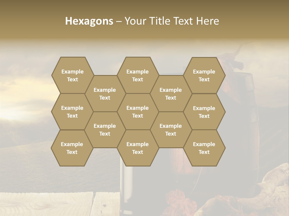 Vineyard Wooden Old Wood PowerPoint Template