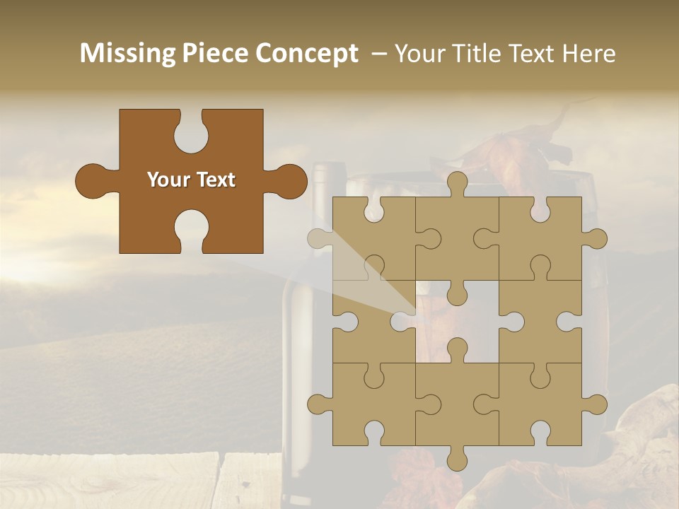 Vineyard Wooden Old Wood PowerPoint Template