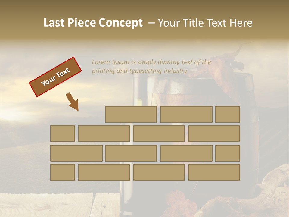 Vineyard Wooden Old Wood PowerPoint Template