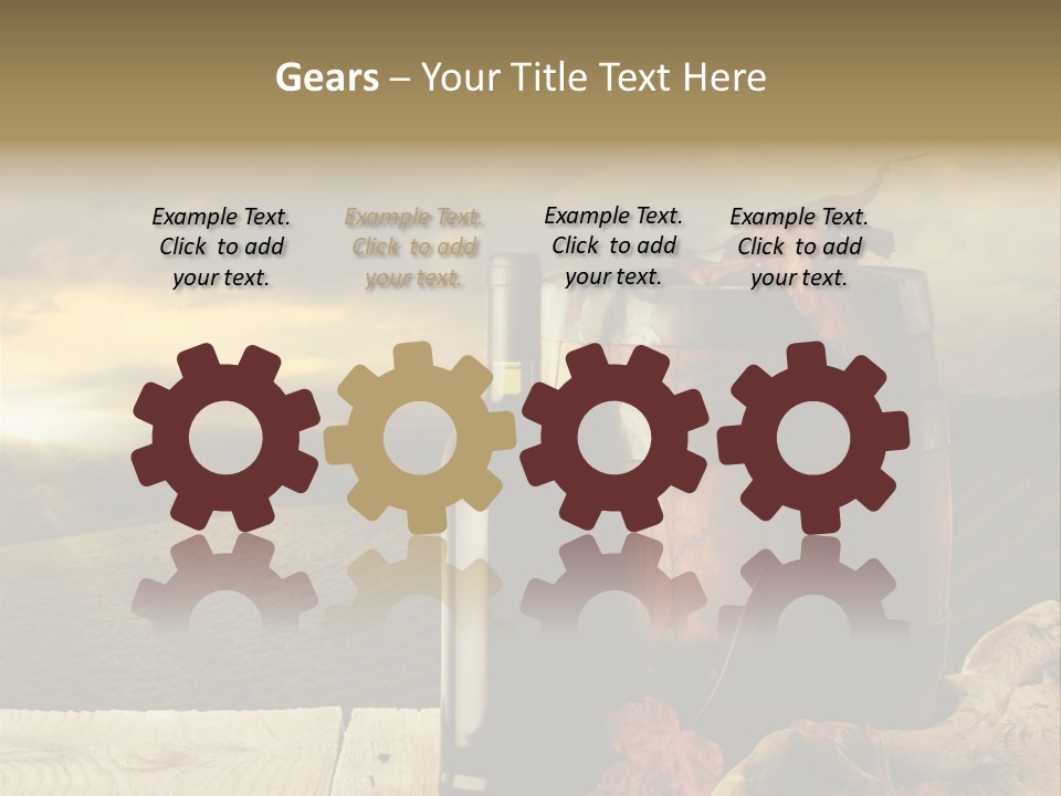 Vineyard Wooden Old Wood PowerPoint Template