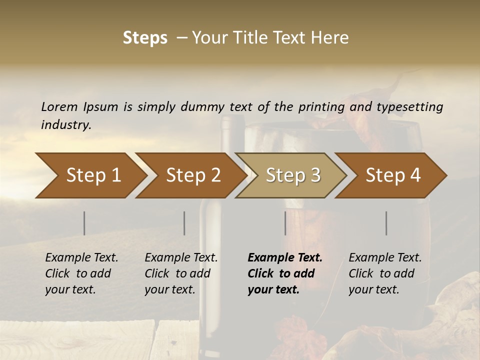 Vineyard Wooden Old Wood PowerPoint Template