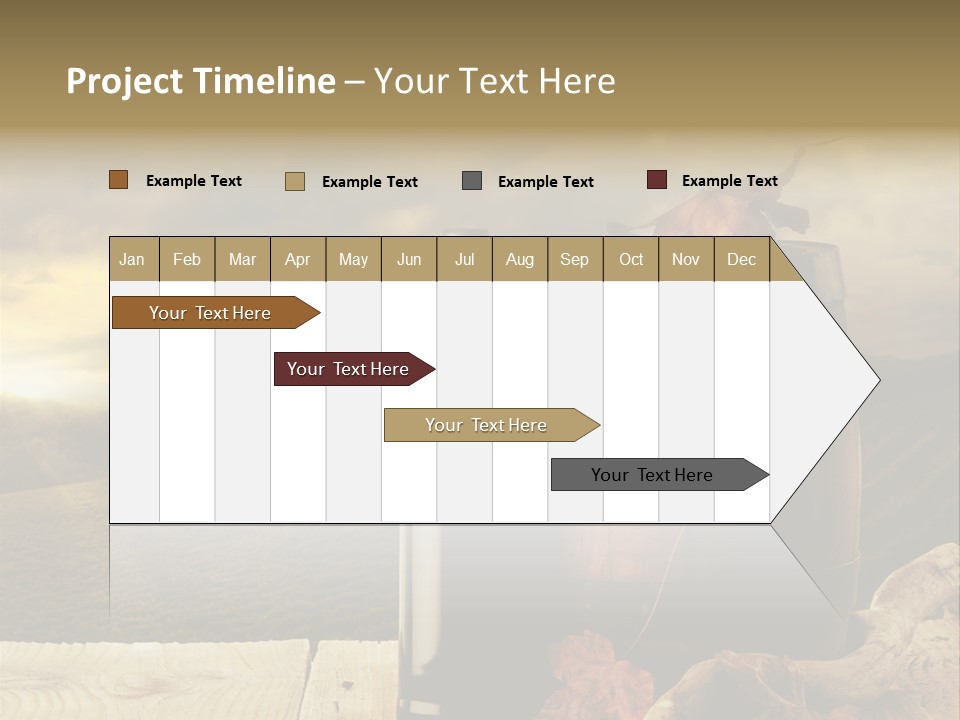 Vineyard Wooden Old Wood PowerPoint Template