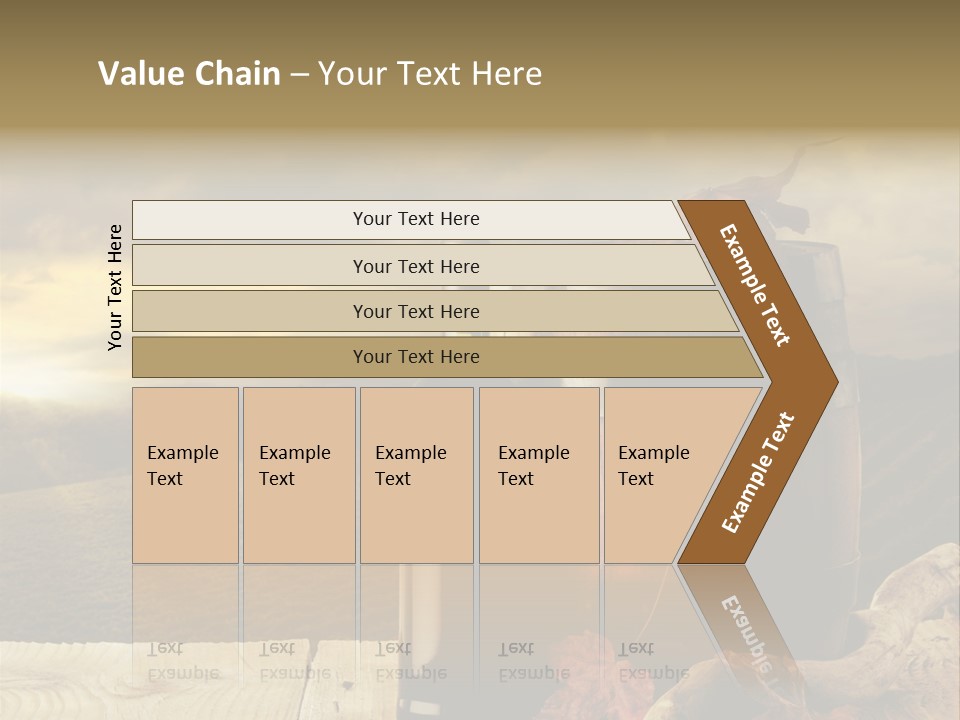 Vineyard Wooden Old Wood PowerPoint Template