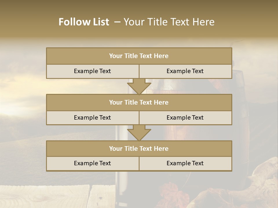 Vineyard Wooden Old Wood PowerPoint Template