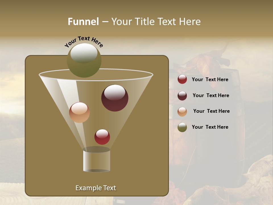 Vineyard Wooden Old Wood PowerPoint Template