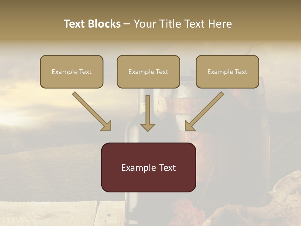 Vineyard Wooden Old Wood PowerPoint Template