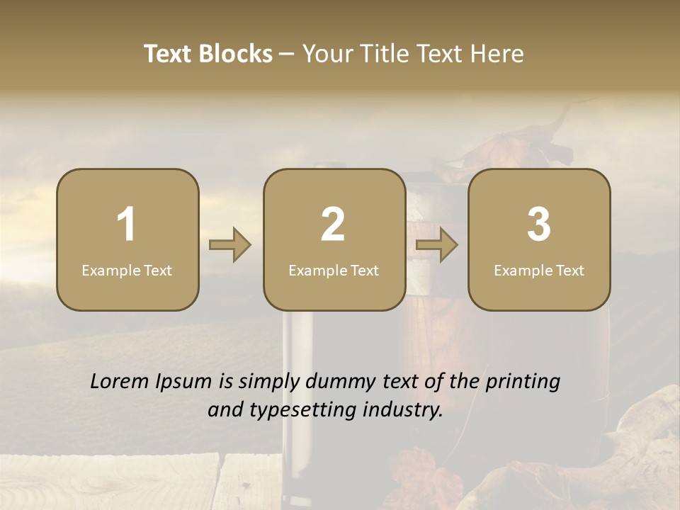 Vineyard Wooden Old Wood PowerPoint Template