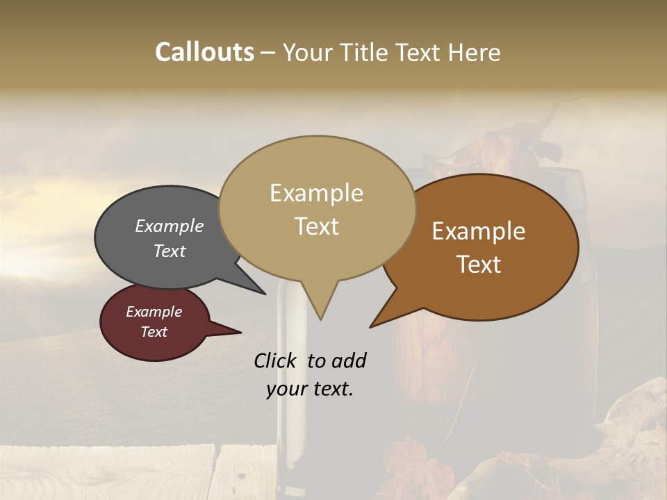 Vineyard Wooden Old Wood PowerPoint Template