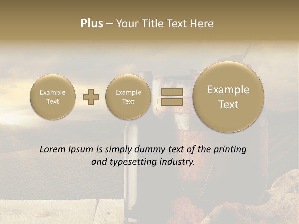 Vineyard Wooden Old Wood PowerPoint Template