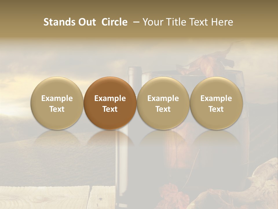 Vineyard Wooden Old Wood PowerPoint Template