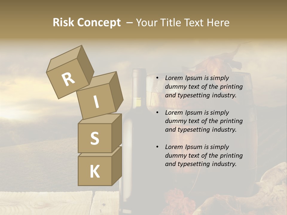 Vineyard Wooden Old Wood PowerPoint Template