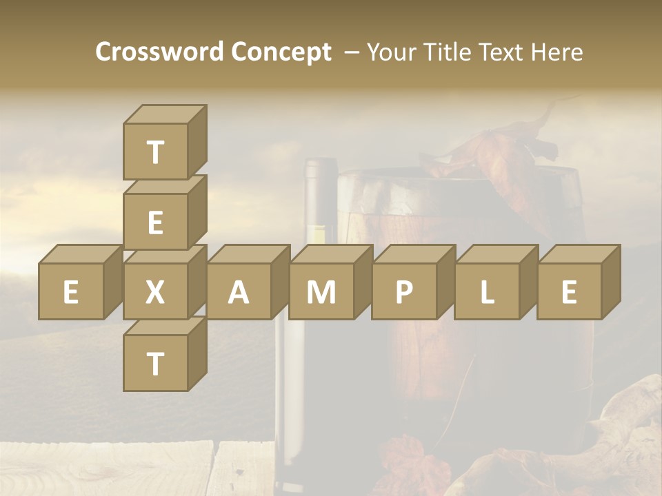 Vineyard Wooden Old Wood PowerPoint Template