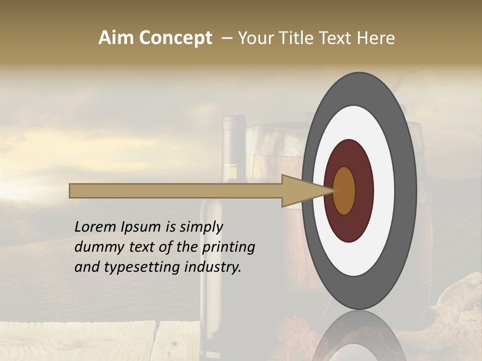 Vineyard Wooden Old Wood PowerPoint Template