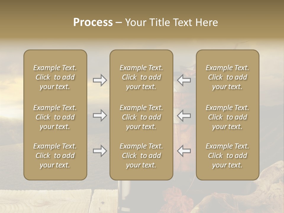 Vineyard Wooden Old Wood PowerPoint Template