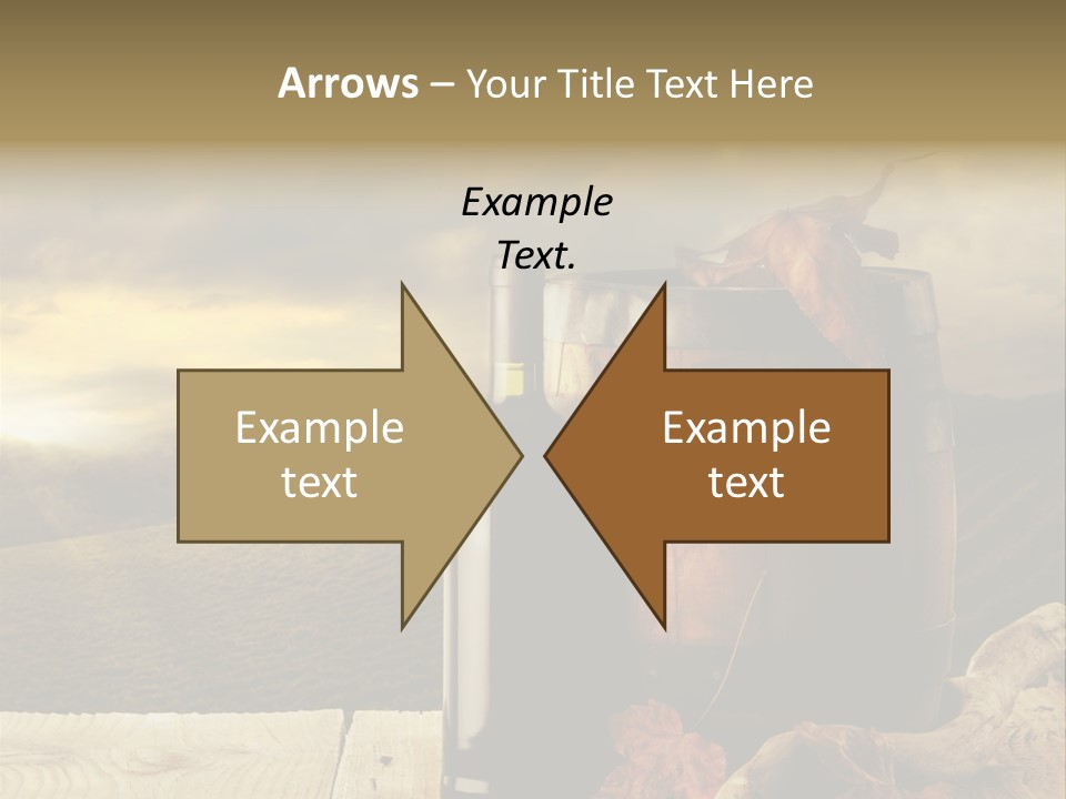 Vineyard Wooden Old Wood PowerPoint Template