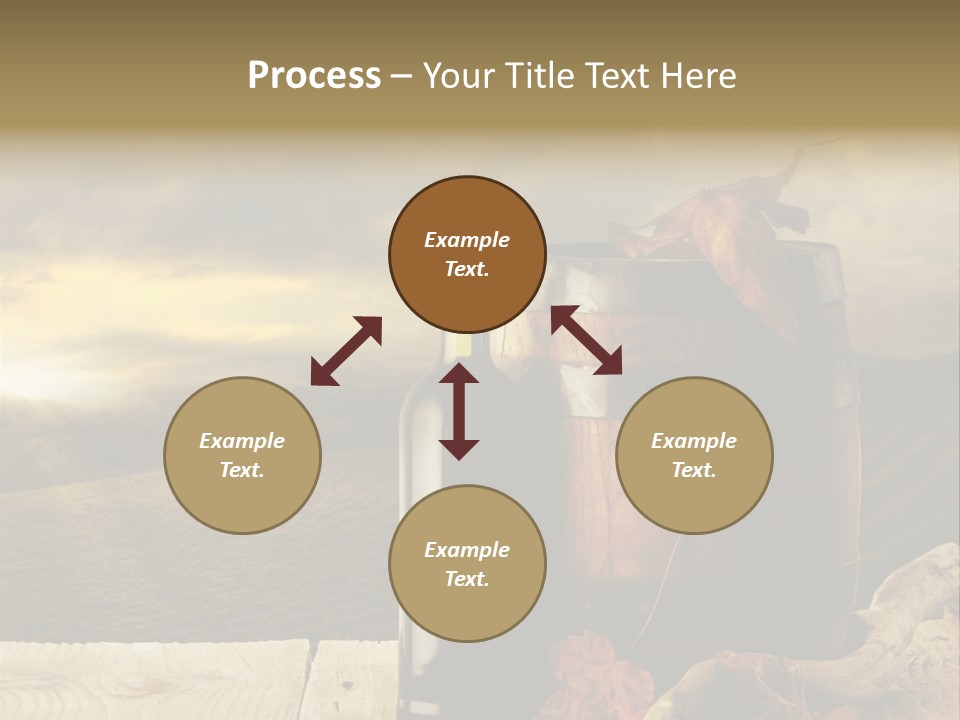 Vineyard Wooden Old Wood PowerPoint Template