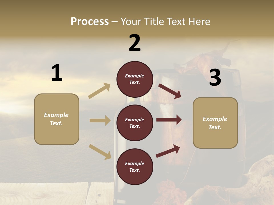 Vineyard Wooden Old Wood PowerPoint Template