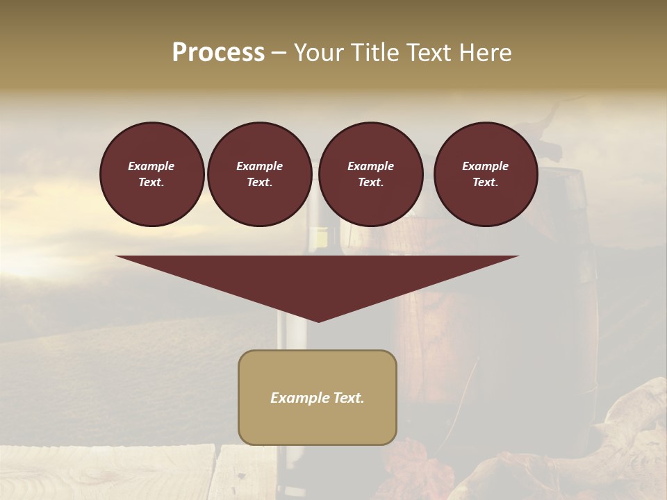 Vineyard Wooden Old Wood PowerPoint Template