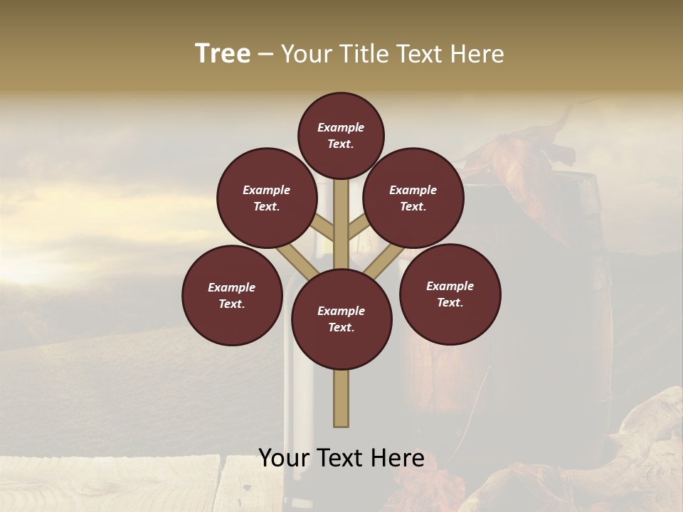 Vineyard Wooden Old Wood PowerPoint Template