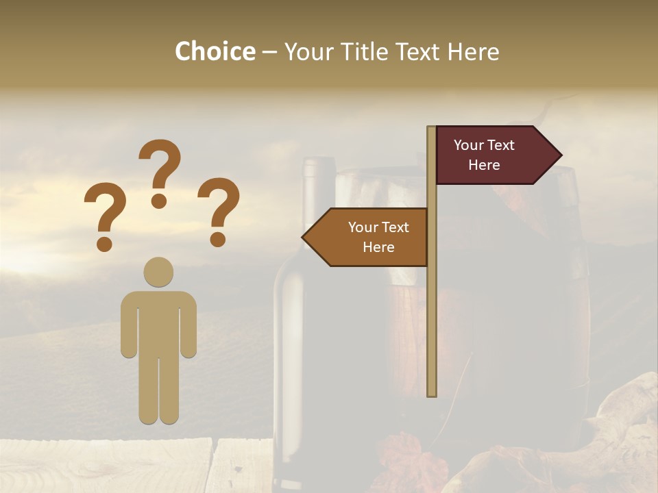 Vineyard Wooden Old Wood PowerPoint Template