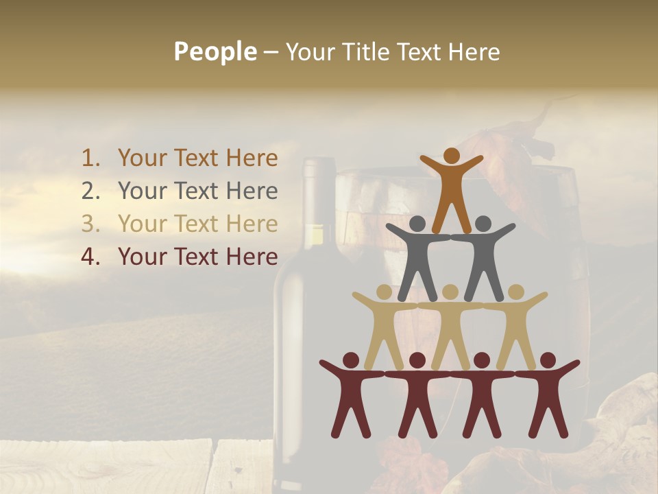 Vineyard Wooden Old Wood PowerPoint Template