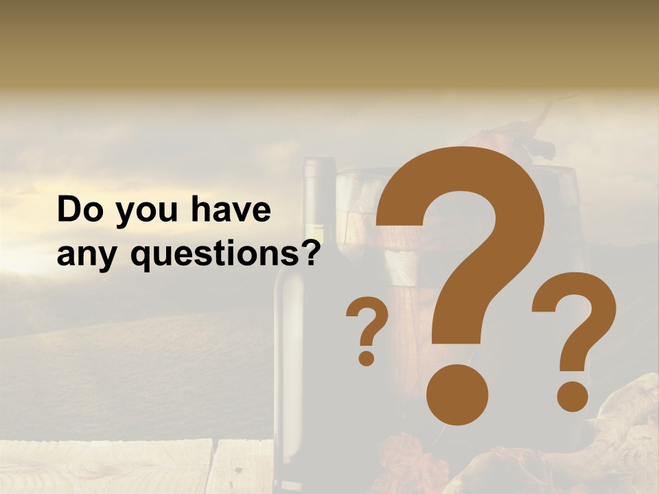 Vineyard Wooden Old Wood PowerPoint Template