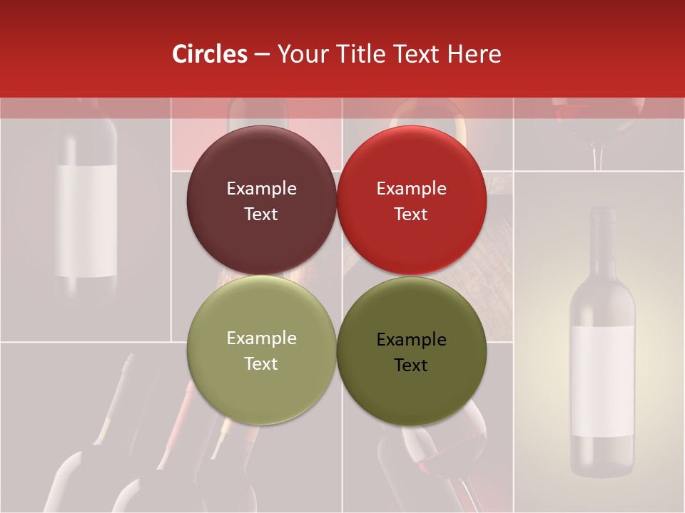 Cellar Red Wine Barrel PowerPoint Template