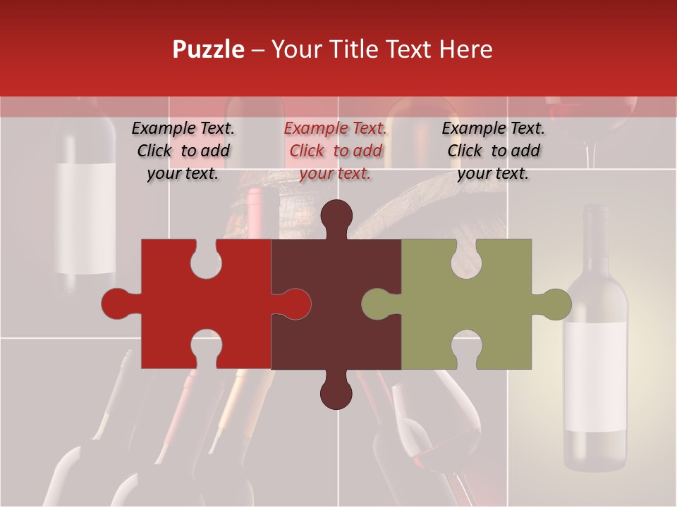 Cellar Red Wine Barrel PowerPoint Template