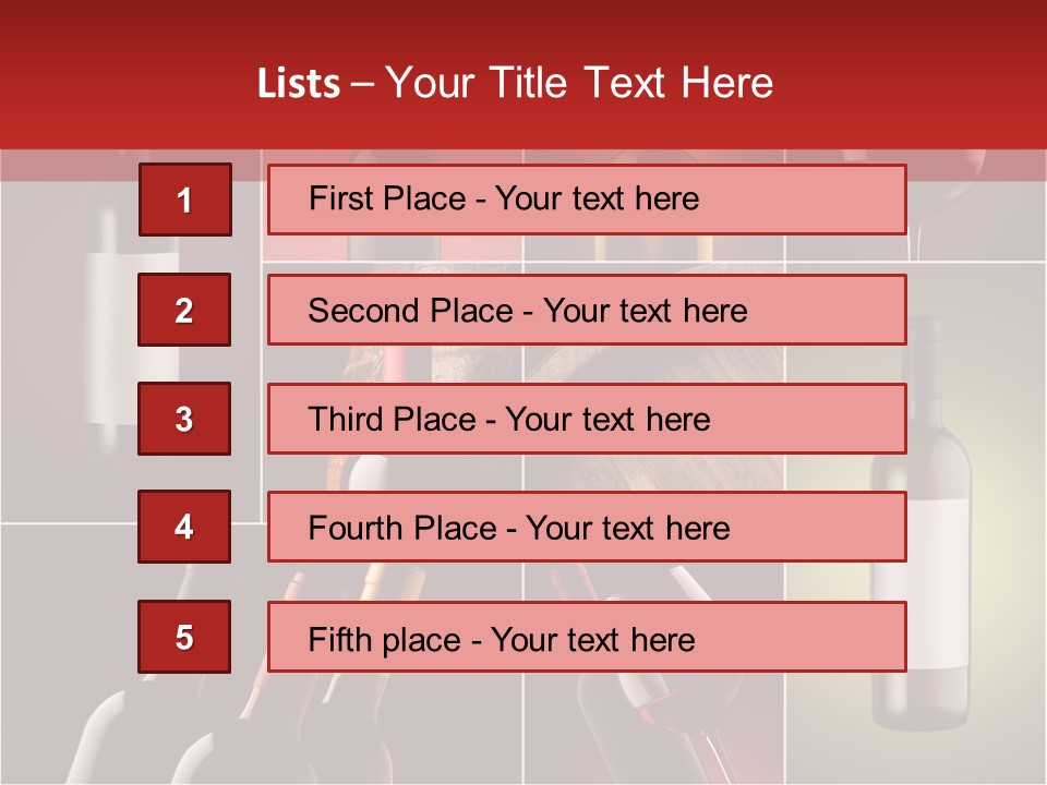 Cellar Red Wine Barrel PowerPoint Template