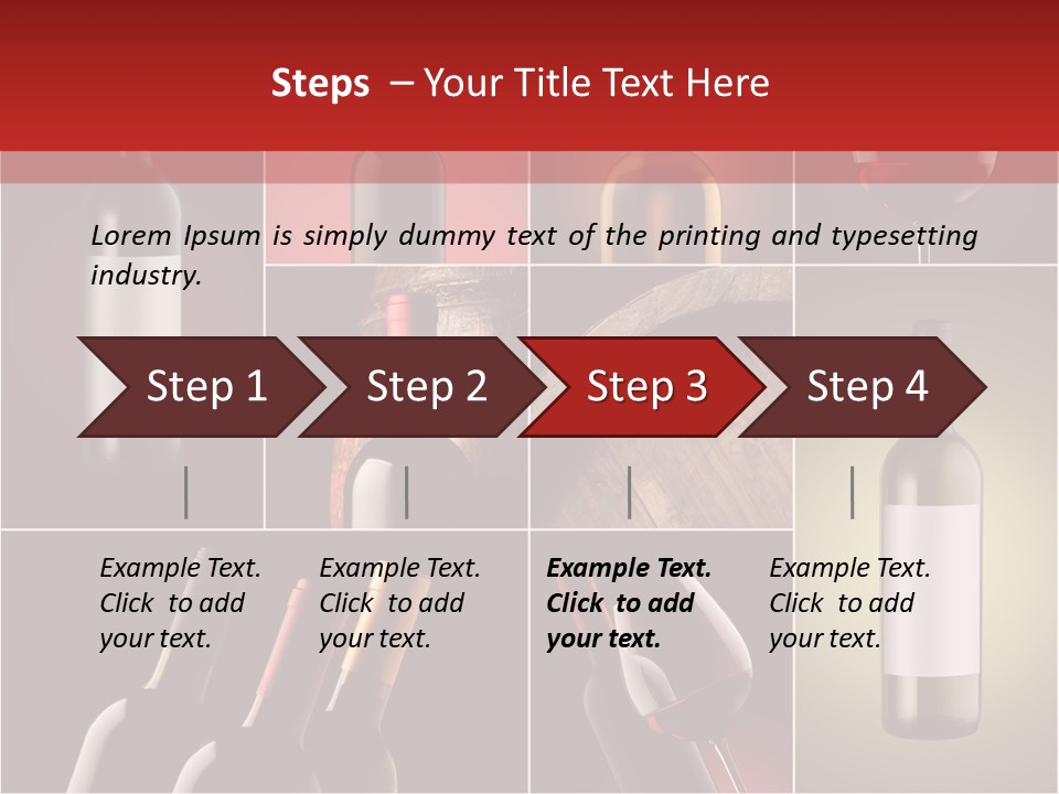 Cellar Red Wine Barrel PowerPoint Template