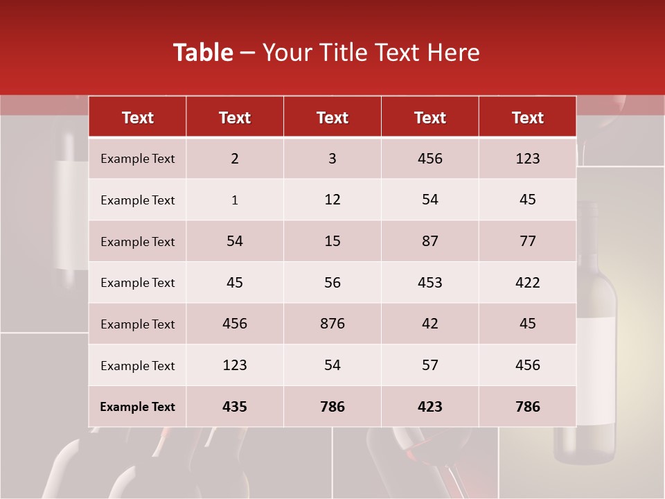 Cellar Red Wine Barrel PowerPoint Template