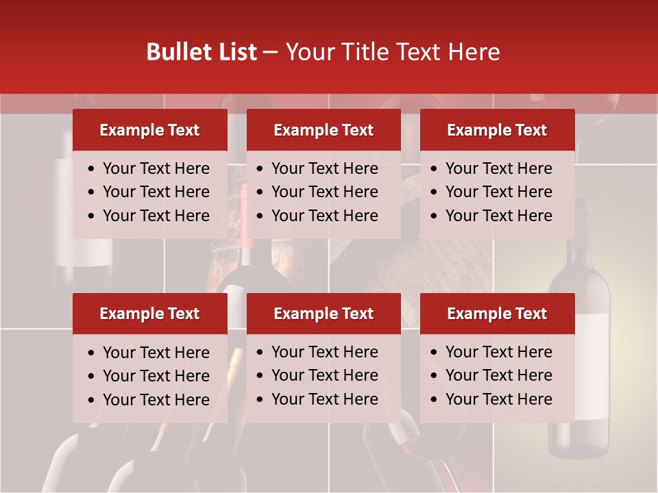 Cellar Red Wine Barrel PowerPoint Template