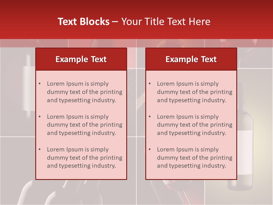 Cellar Red Wine Barrel PowerPoint Template