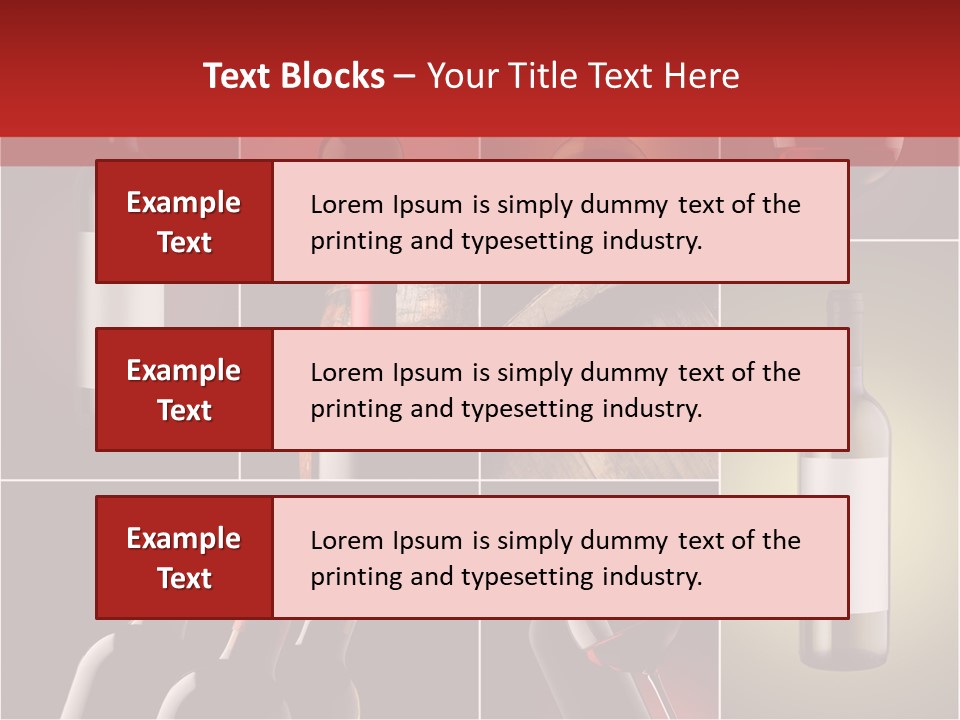 Cellar Red Wine Barrel PowerPoint Template